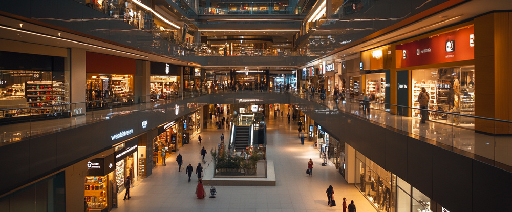 Escaleras y andenes para centros comerciales: soluciones para grandes flujos de personas en temporada alta